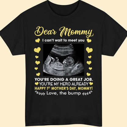 Personalized Gift For Mom To Be Mother's Day Can't Wait T-shirt