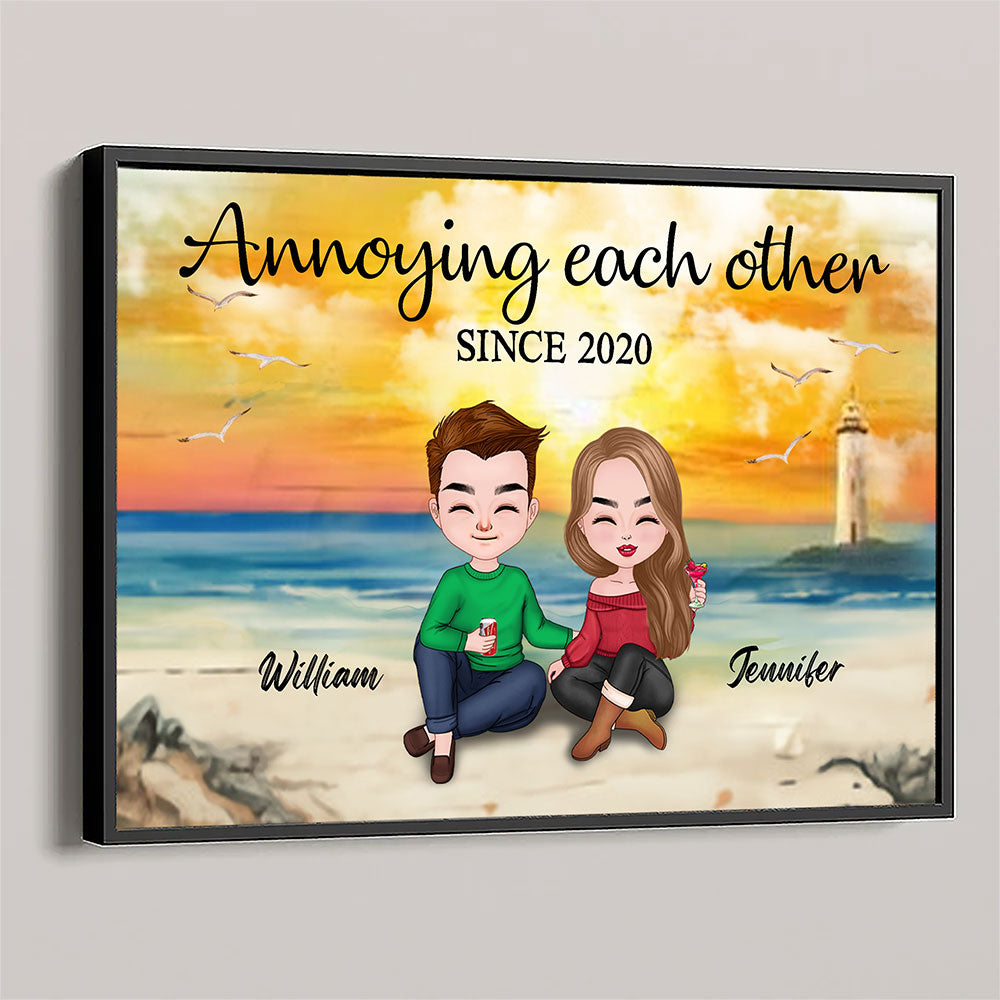 Annoying Each Other Poster Personalized Gift For Couple