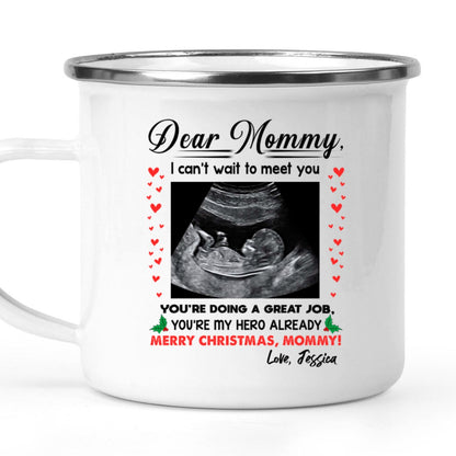 You're My Hero Christmas Camping Mug Personalized Gift For Expecting Mom