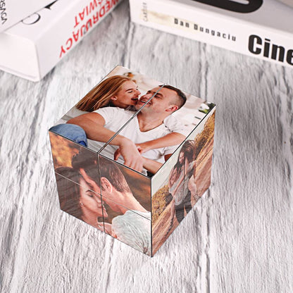 Custom Photo Cube Infinity Folding Multiphoto Cube Gifts For Dad