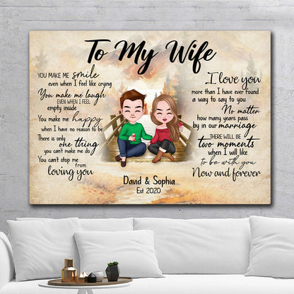 Can't Stop Loving You Canvas Personalized Gift For Wife