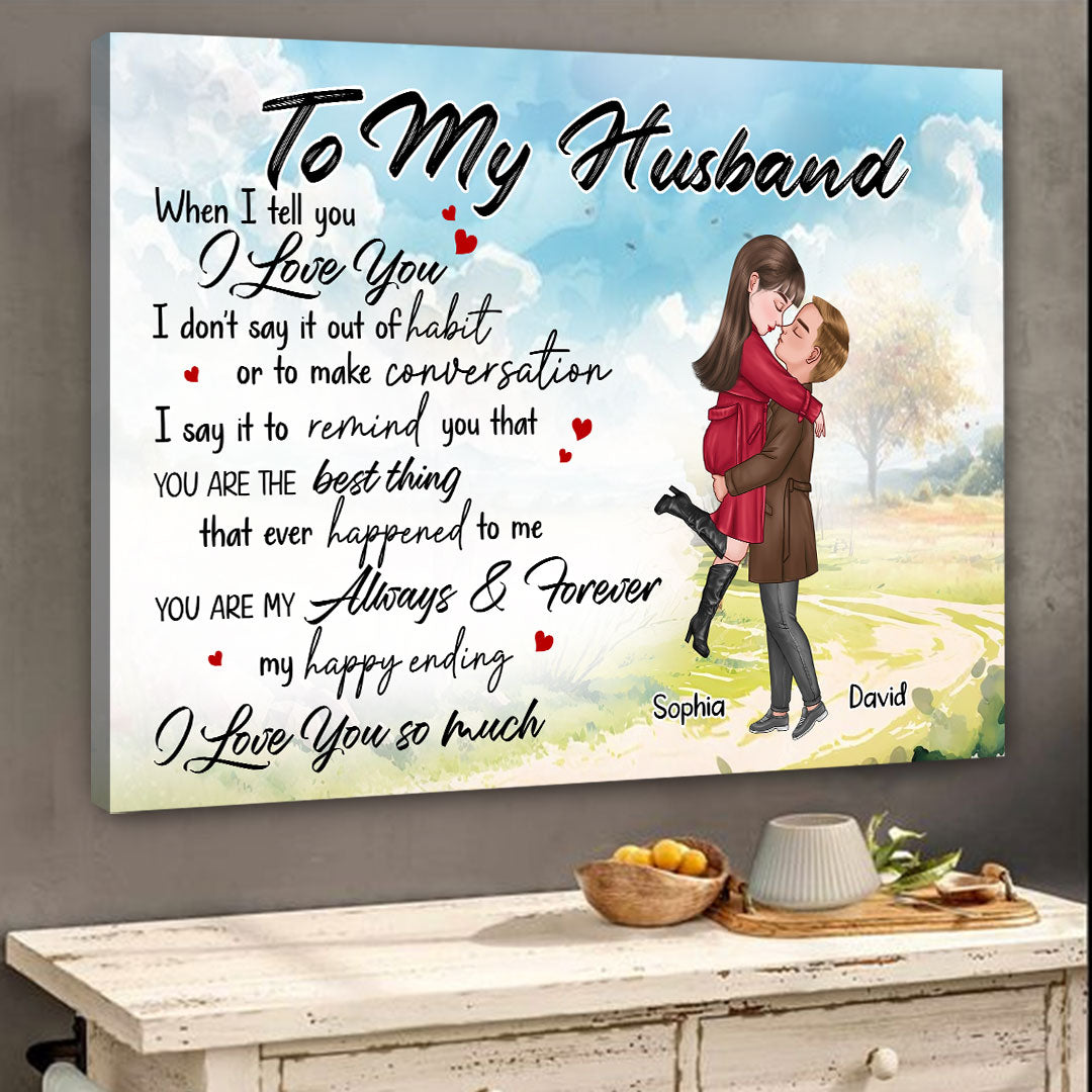 You're My Always And Forever Canvas Personalized Gift For Husband