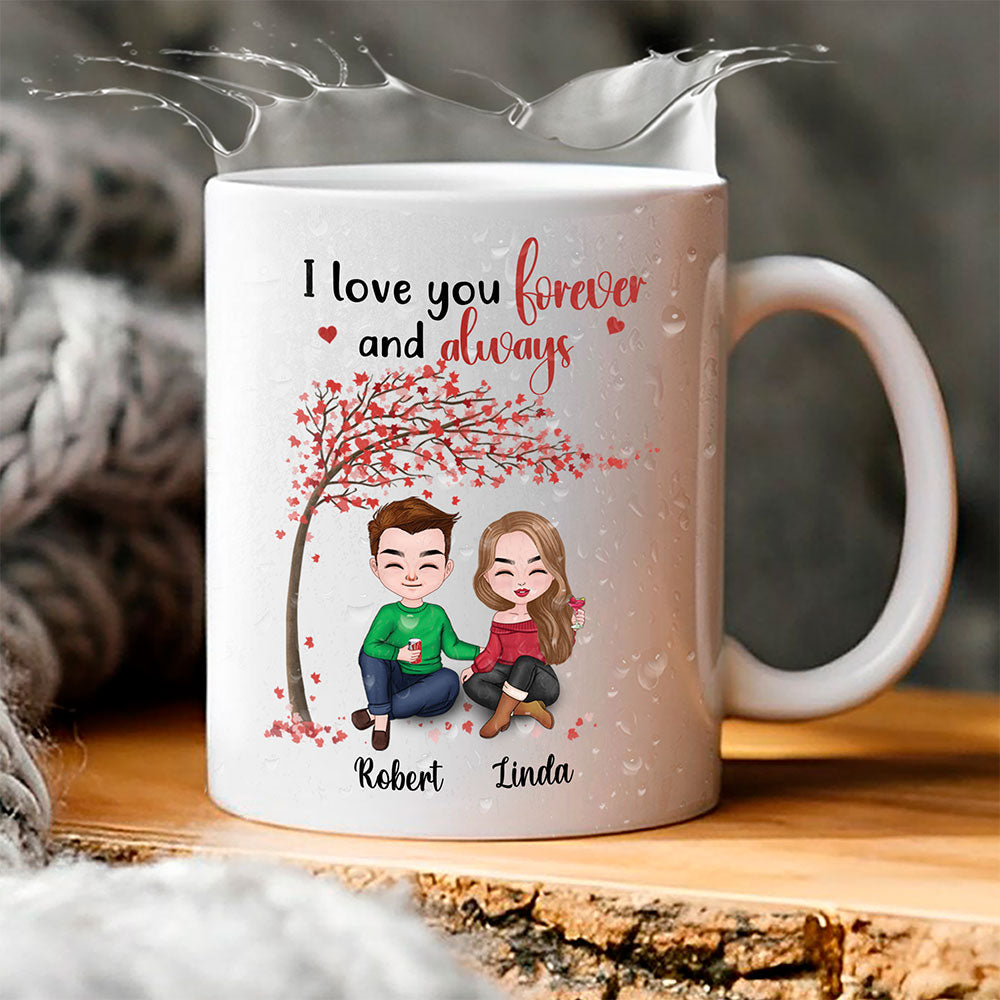 I Love You Forever And Always Mug Personalized Gift For Couple