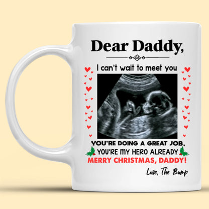 You're My Hero Christmas Perfect Mug Personalized Gift For Expecting Dad