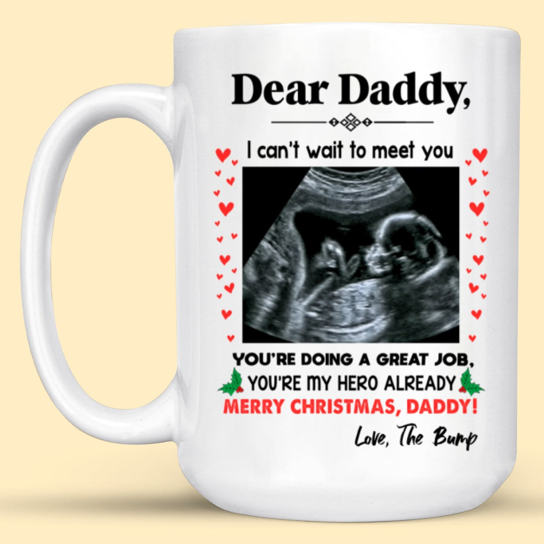 You're My Hero Christmas Perfect Mug Personalized Gift For Expecting Dad