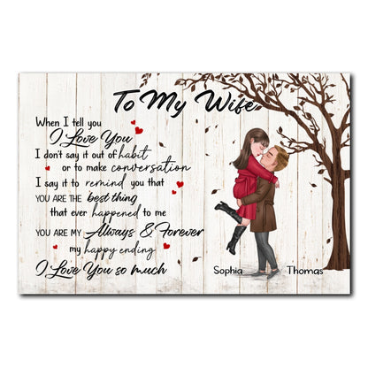 You're My Always And Forever Poster Personalized Gift For Wife