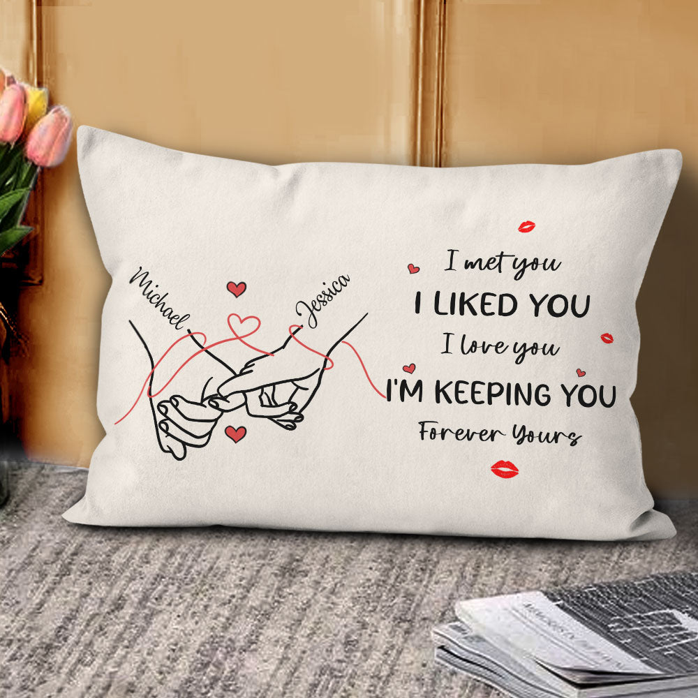Forever Yours Pillow Personalized Gift For Couple