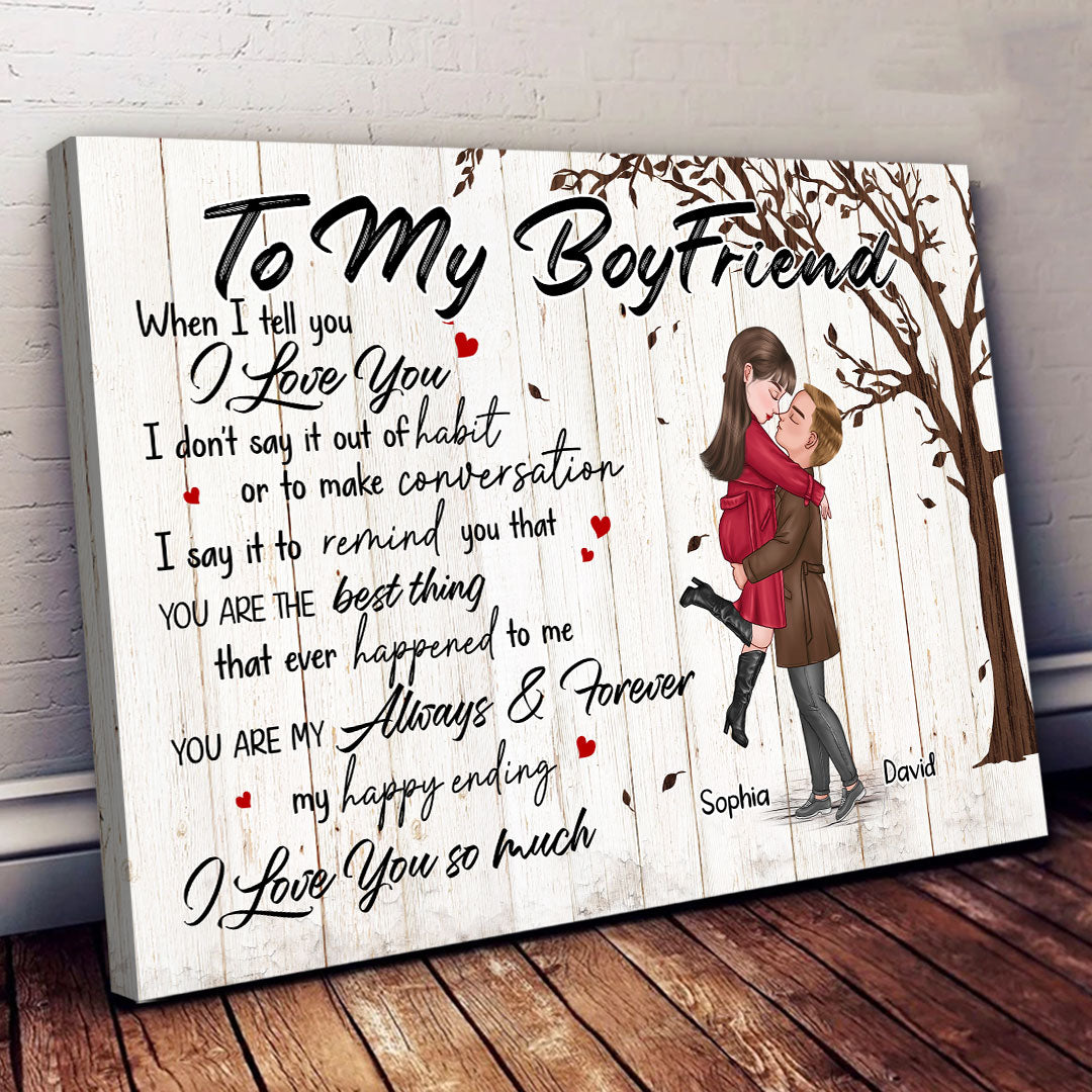 You're My Always And Forever Canvas Personalized Gift For Boyfriend