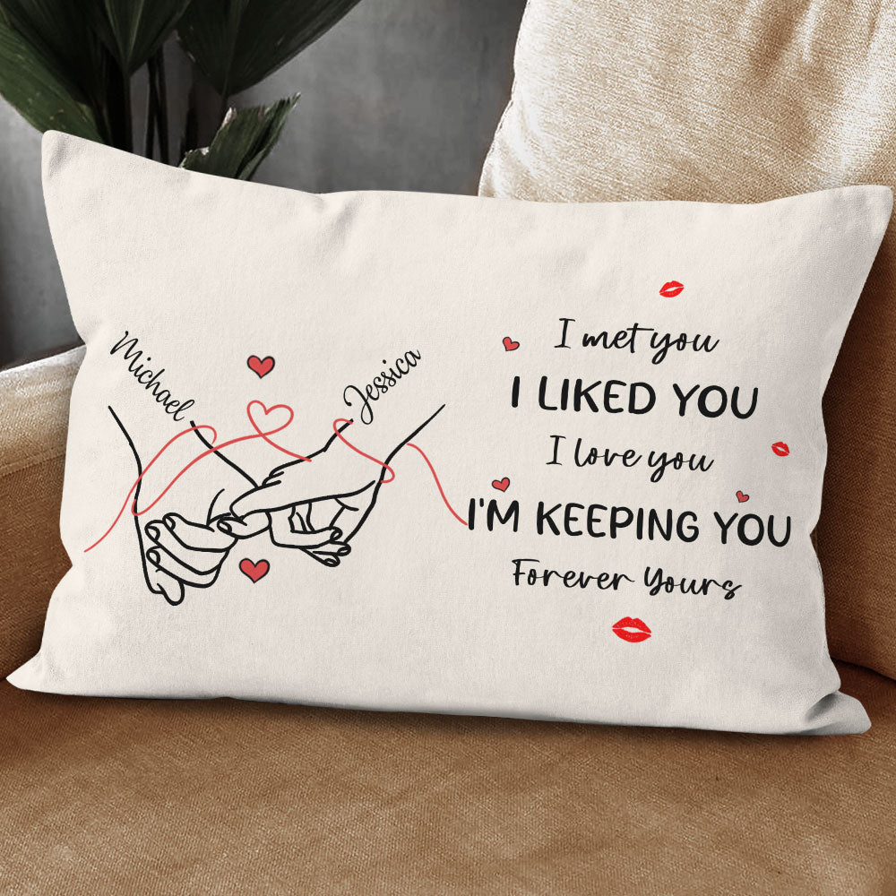 Forever Yours Pillow Personalized Gift For Couple