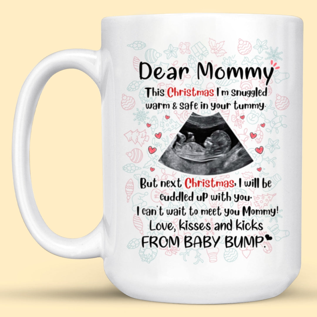 Personalized Gift For Mom To Be Cuddled Up With You Mug