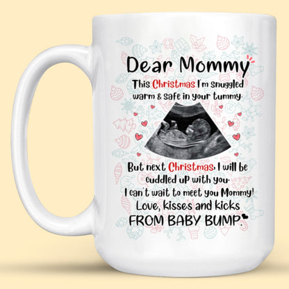 Personalized Gift For Mom To Be Cuddled Up With You Mug
