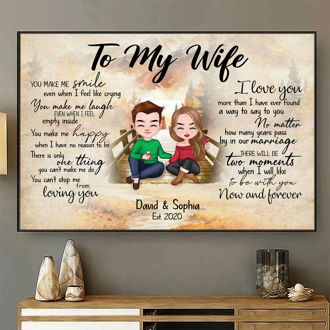 Can't Stop Loving You Poster Personalized Gift For Wife