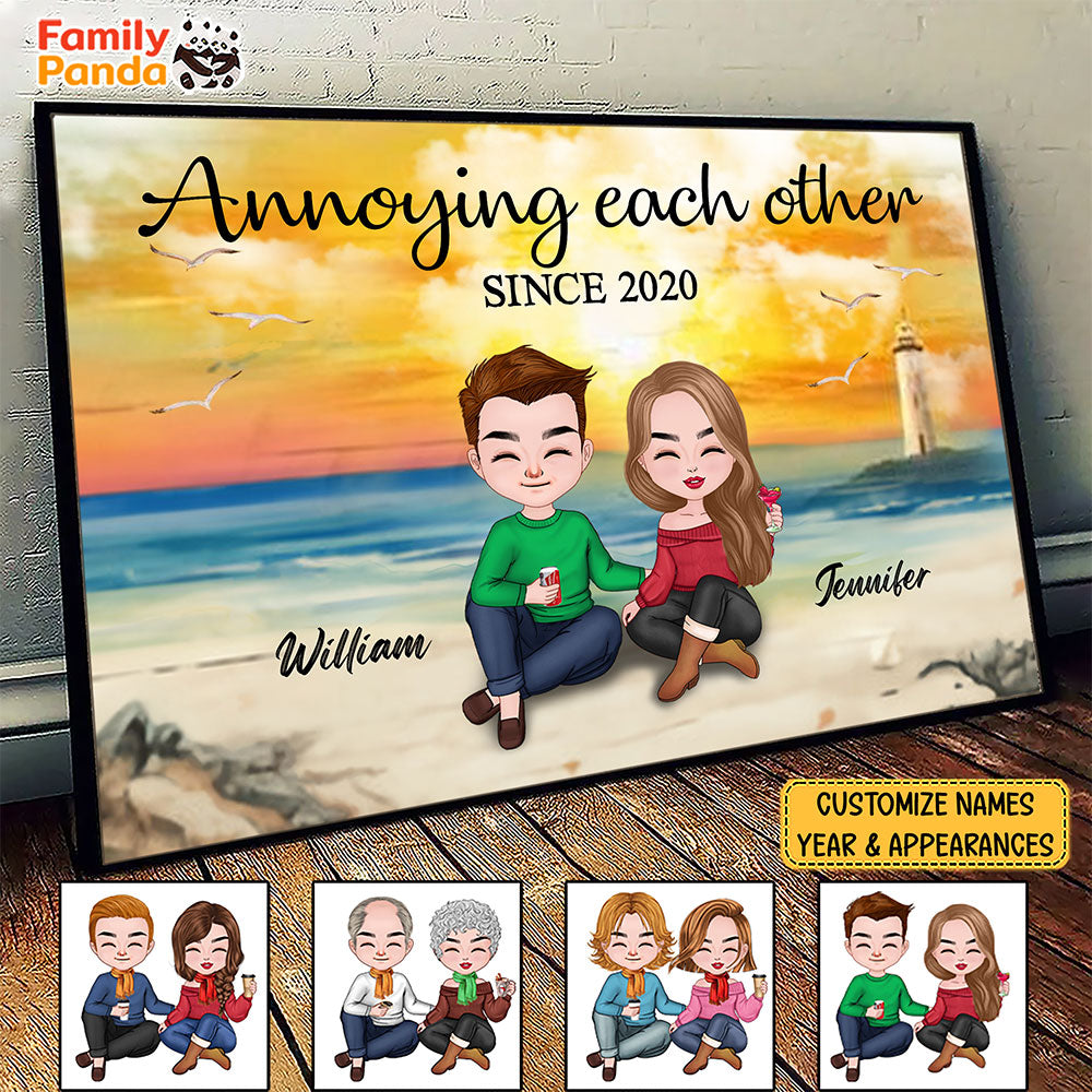 Annoying Each Other Poster Personalized Gift For Couple