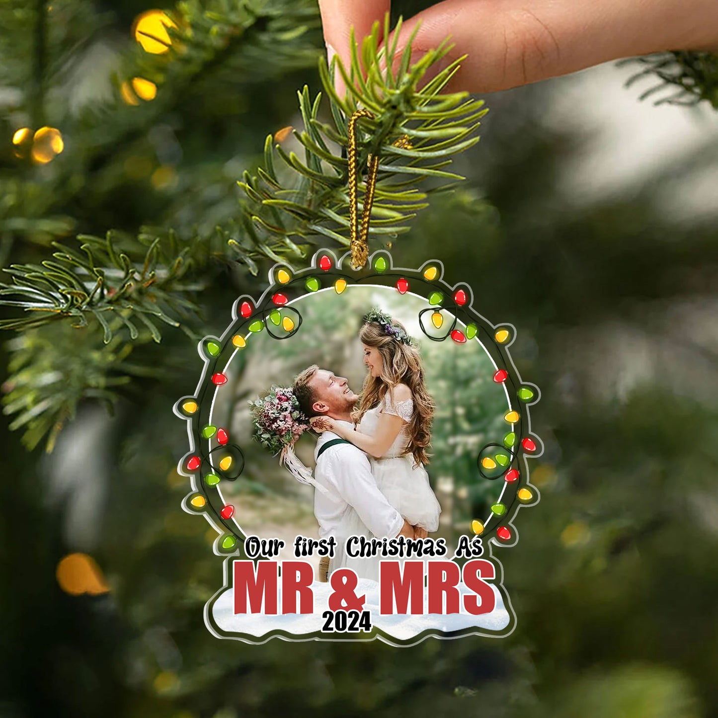 Personalized Our First Christmas As Christmas Gift For Couple Ornament
