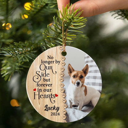 Forever In Our Hearts Meaningful Ornament Memorial Personalized Gift