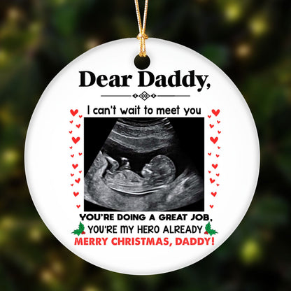 You're My Hero Christmas Ornament Personalized Gifts For Expecting Dad
