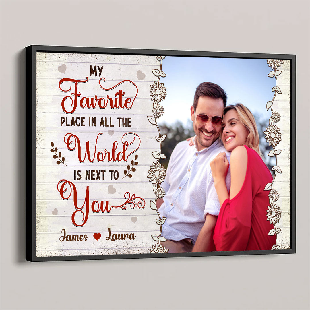 Favorite Place In The World Poster Personalized Gift For Couple