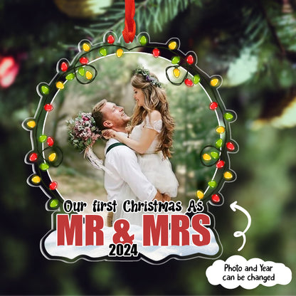 Personalized Our First Christmas As Christmas Gift For Couple Ornament