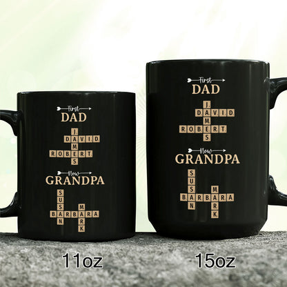 Now Grandpa Crossword Puzzle Mug Personalized Gift For Grandpa