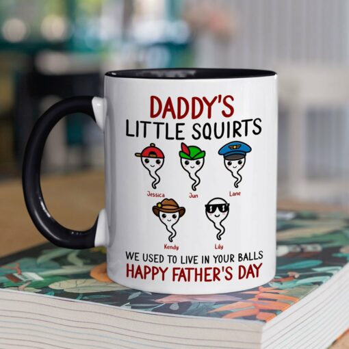 We Used To Live In Your Balls Personalized Father's Day Mug For Dad