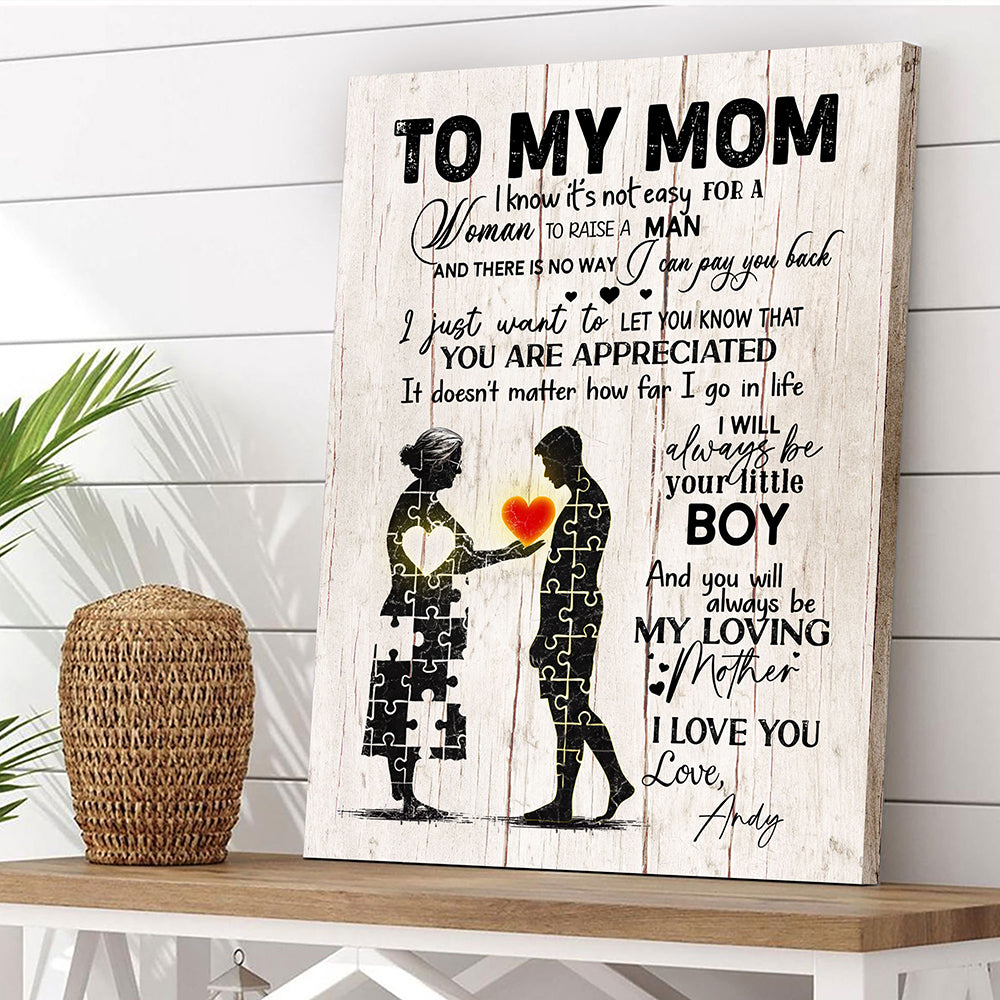 You Are Appreciated Mother Canvas Personalized Gift For Mom