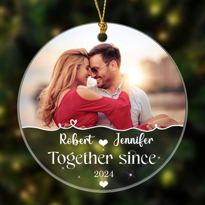 Together Since Meaningful Ornament Personalized Gift For Her For Him