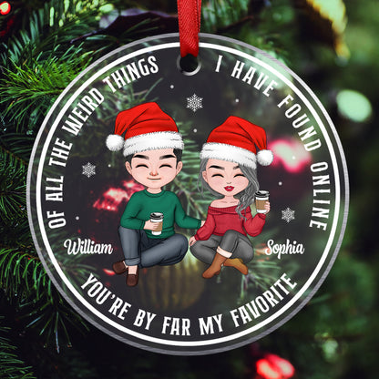 You Are My Favorite Ornament Personalized Gift For Couple