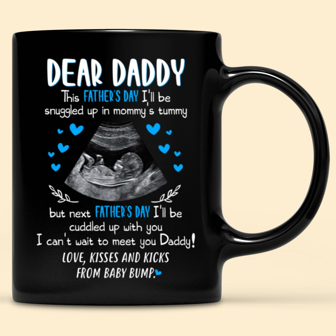 For Dad Cuddle Up With You Personalized Ultrasound Father’s Day Mug