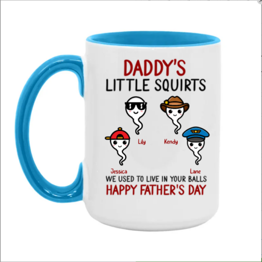 We Used To Live In Your Balls Personalized Father's Day Mug For Dad