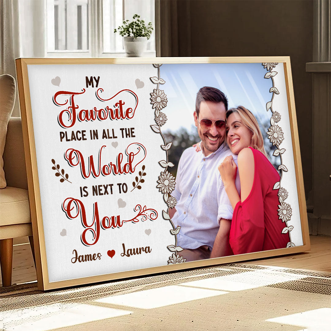 Favorite Place In The World Poster Personalized Gift For Couple