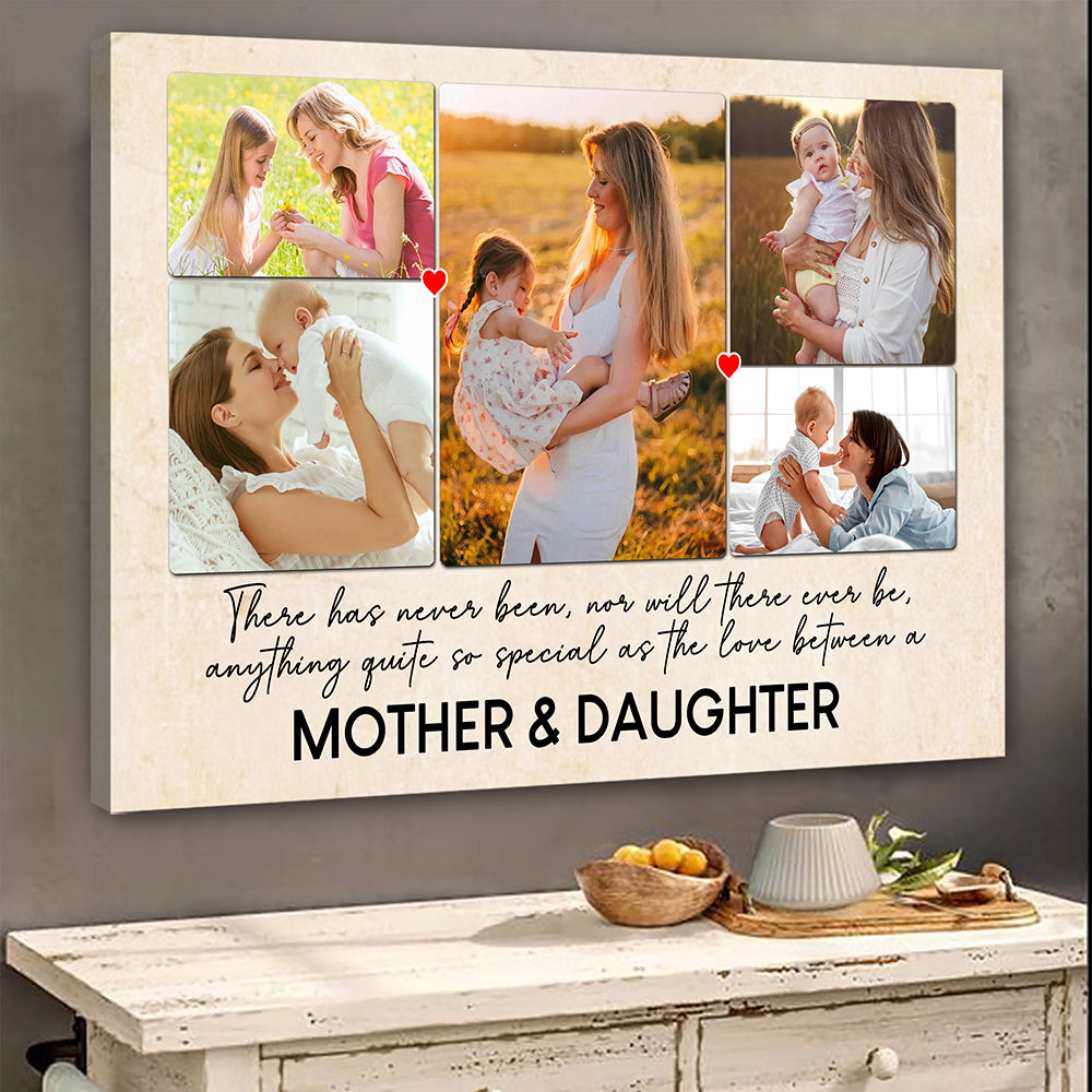 Special Love Between Mother & Son/Daughter Canvas Personalized Gift For Mom