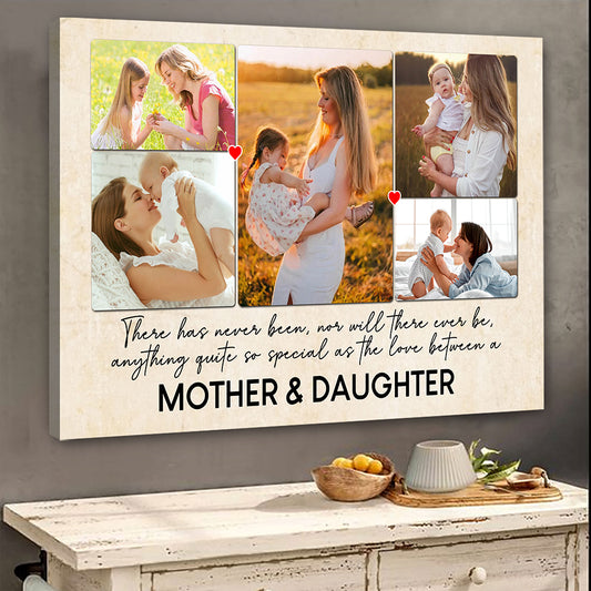 Special Love Between Mother & Son/Daughter Canvas Personalized Gift For Mom