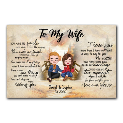 Can't Stop Loving You Canvas Personalized Gift For Wife