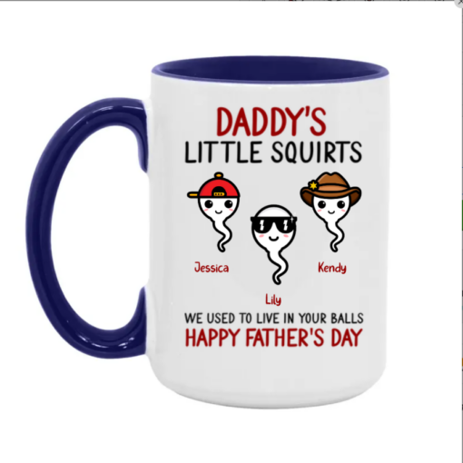 We Used To Live In Your Balls Personalized Father's Day Mug For Dad