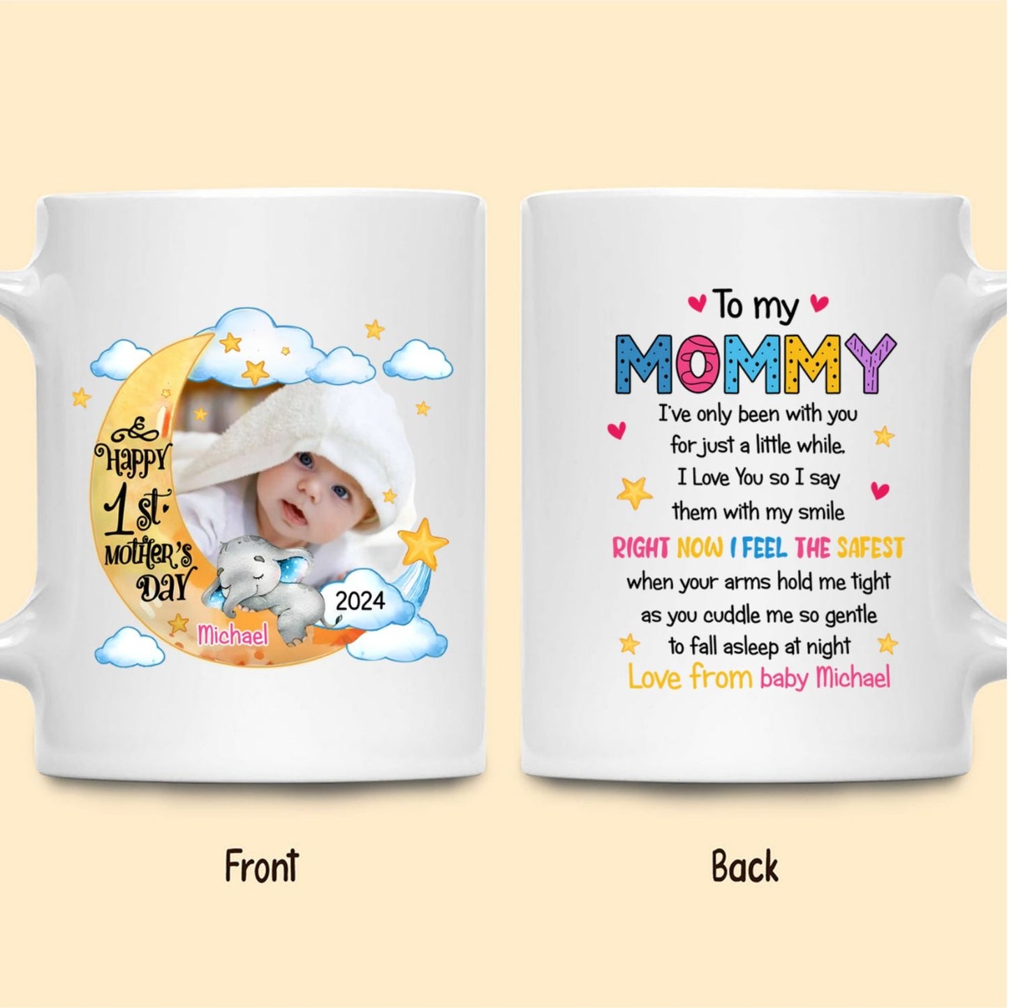 Happy Mother's Day Mug Personalized Gift for First Time Mommy