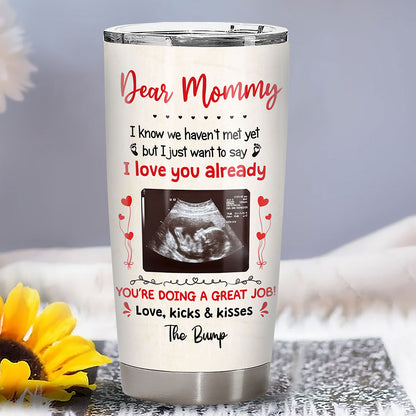 I Love You Lots Already Fat Tumbler Personalized Gift For Mom To Be