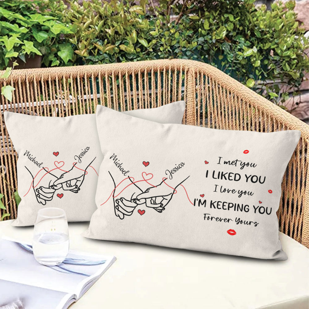 Forever Yours Pillow Personalized Gift For Couple