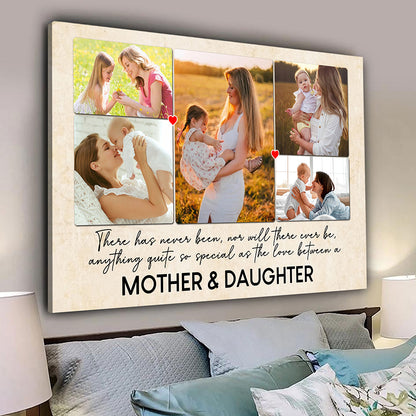 Special Love Between Mother & Son/Daughter Canvas Personalized Gift For Mom