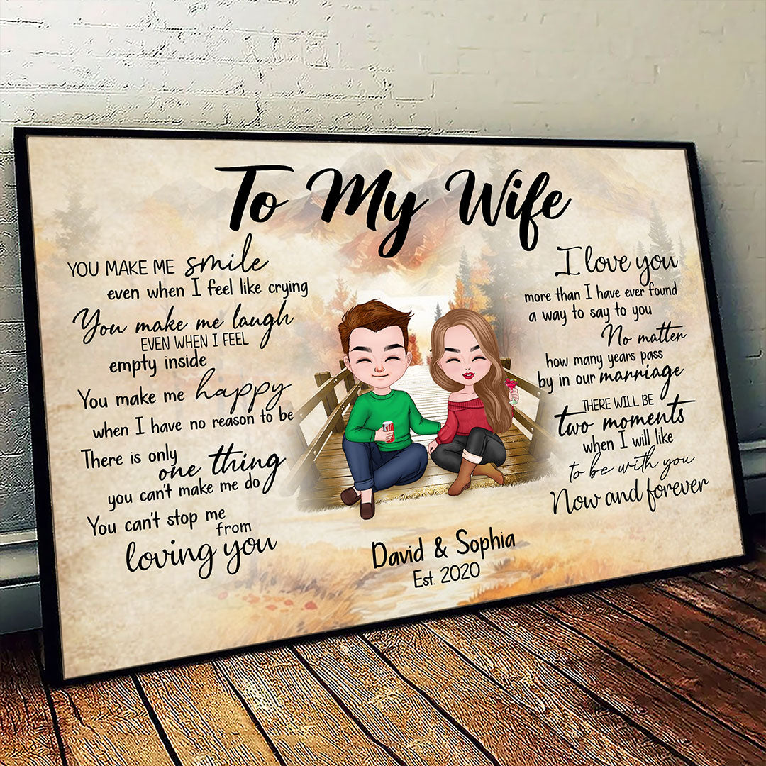 Can't Stop Loving You Poster Personalized Gift For Wife