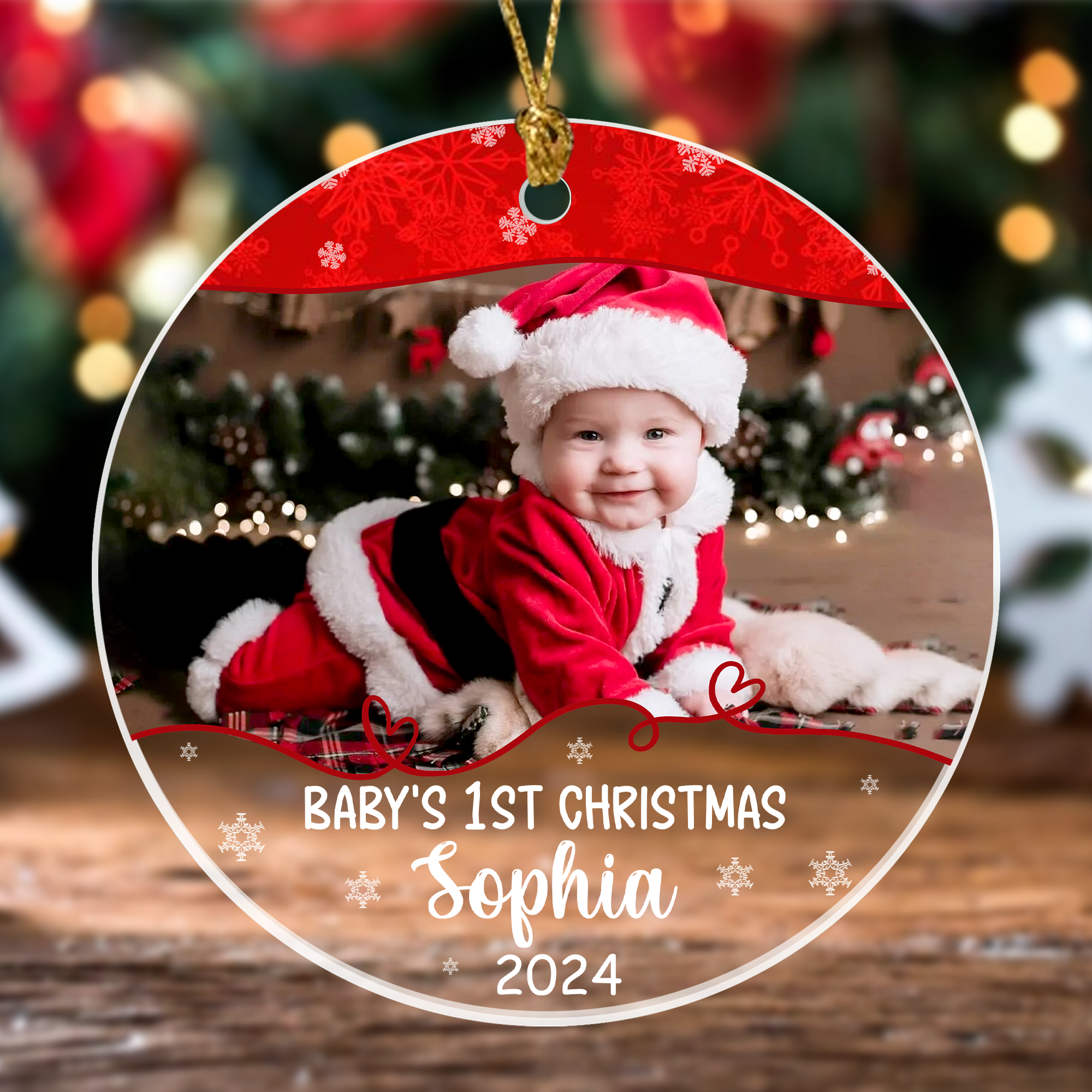Baby 1st Christmas Ornament Personalized Gifts For New Parents