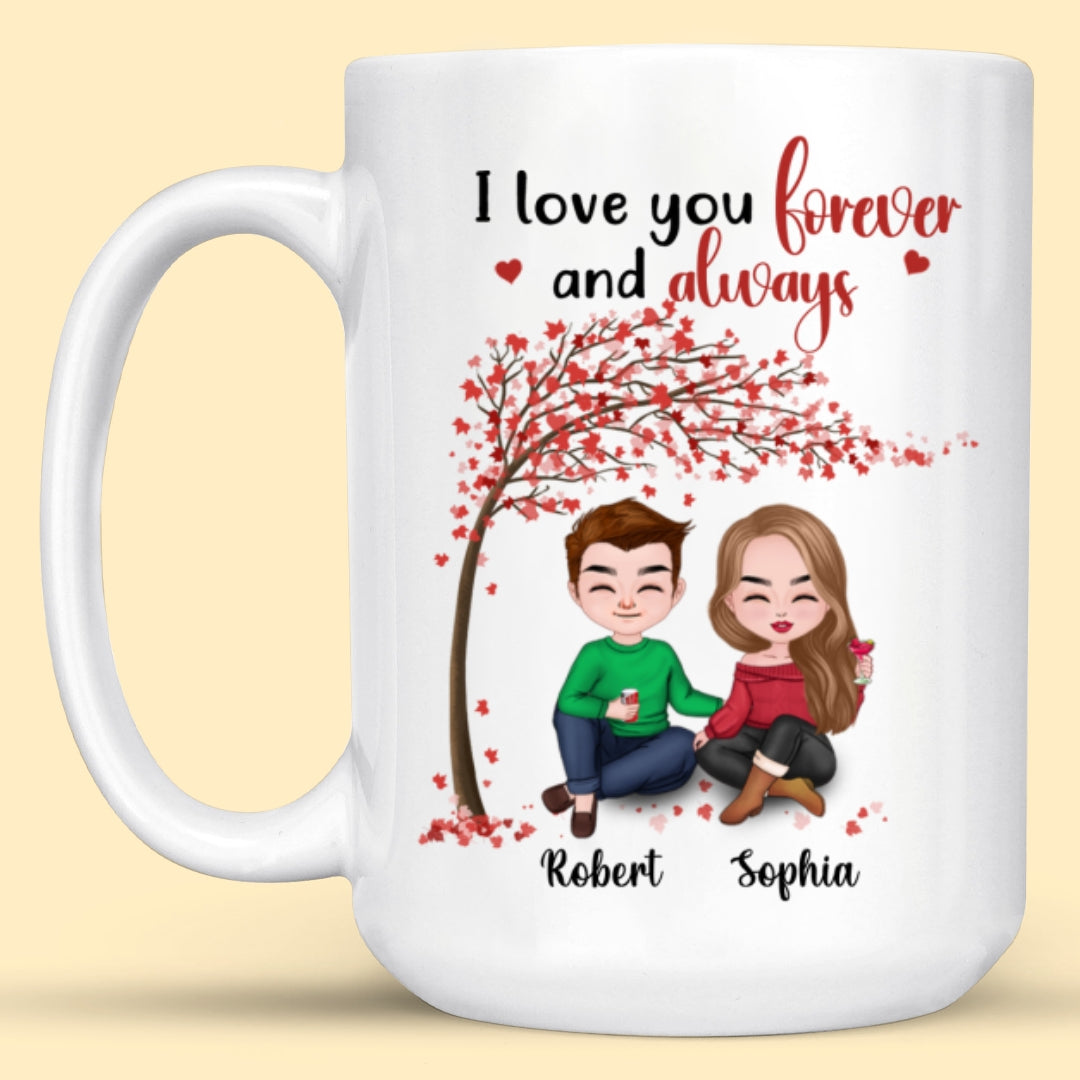 I Love You Forever And Always Mug Personalized Gift For Couple