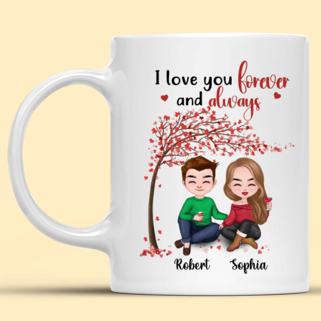 I Love You Forever And Always Mug Personalized Gift For Couple