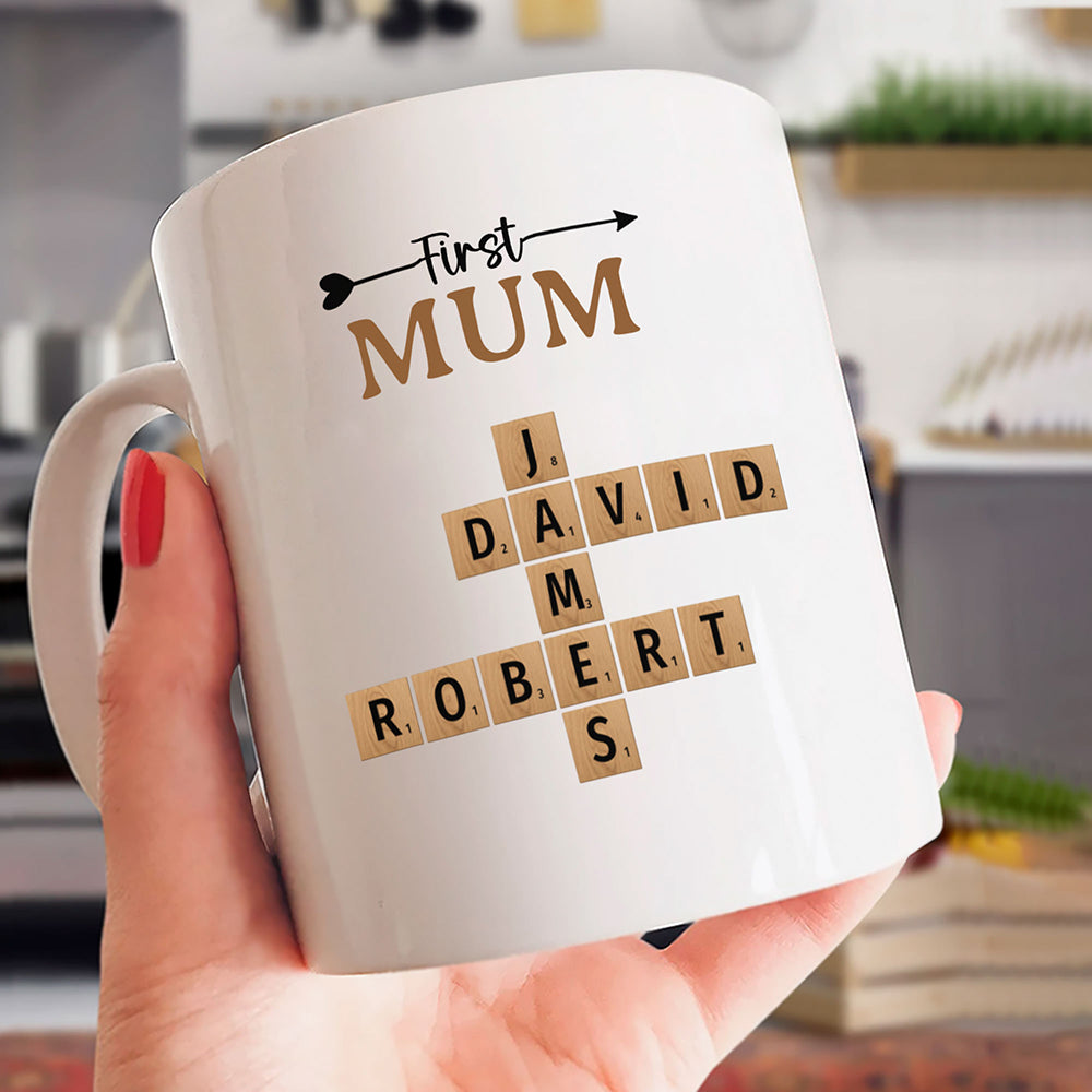 Now Grandma Crossword Puzzle Mug Personalized Gift For Grandma