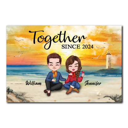 Together Poster For Couple Personalized Gift For Him For Her