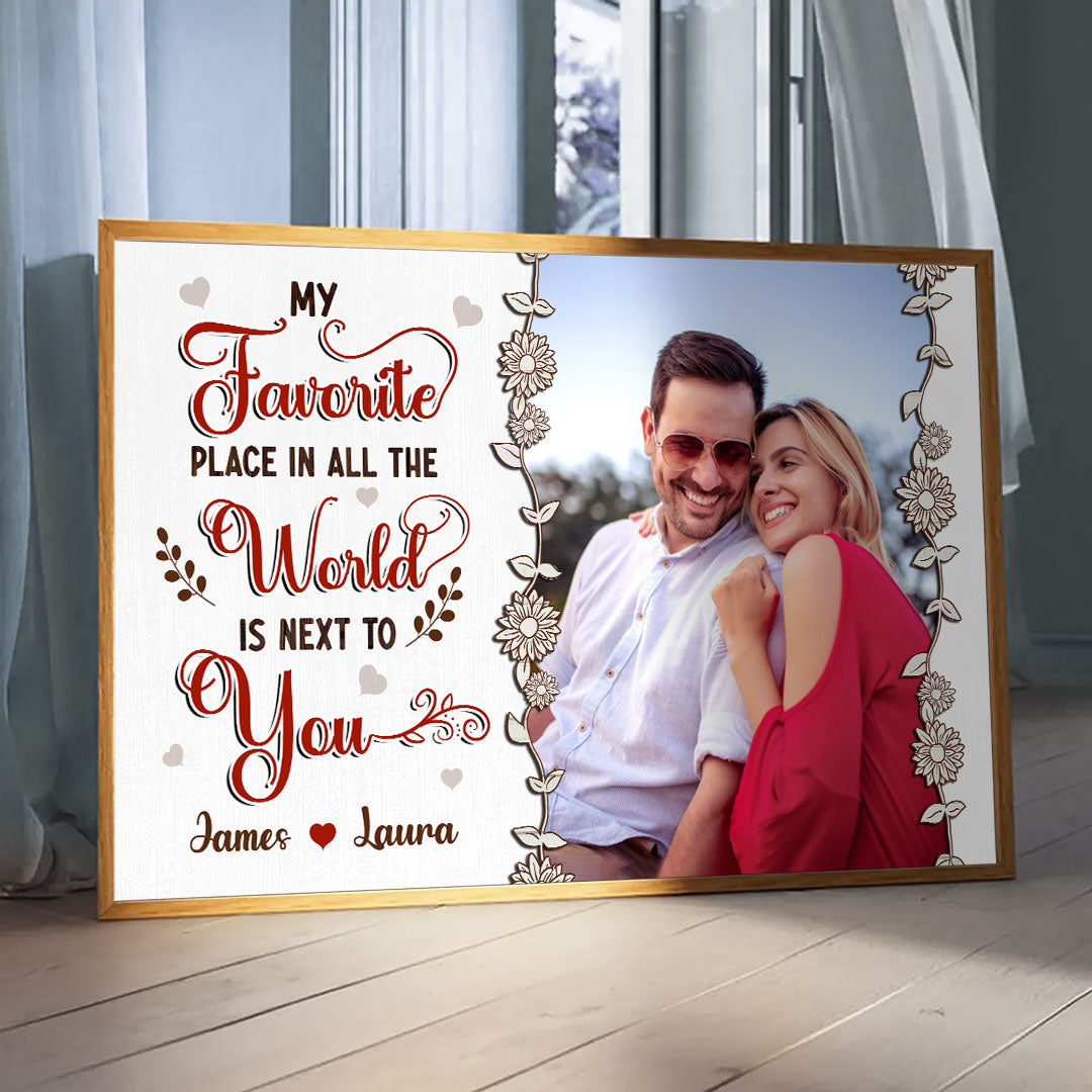 Favorite Place In The World Poster Personalized Gift For Couple