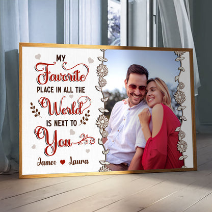 Favorite Place In The World Poster Personalized Gift For Couple