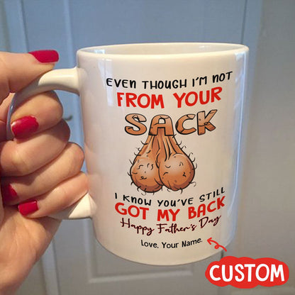 Personalized Gift For Stepdad I Know You've Still Got My Back Mug
