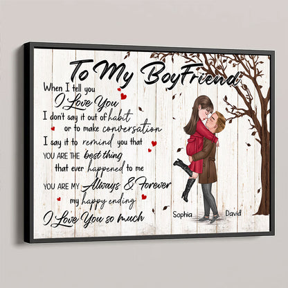 You're My Always And Forever Poster Personalized Gift For Boyfriend