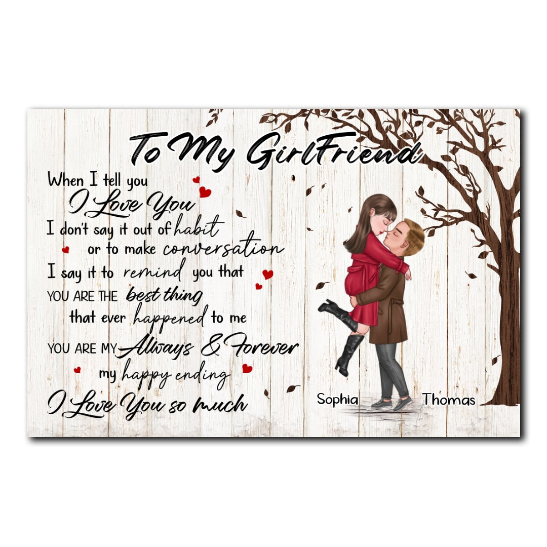 You're My Always And Forever Poster Personalized Gift For Girlfriend