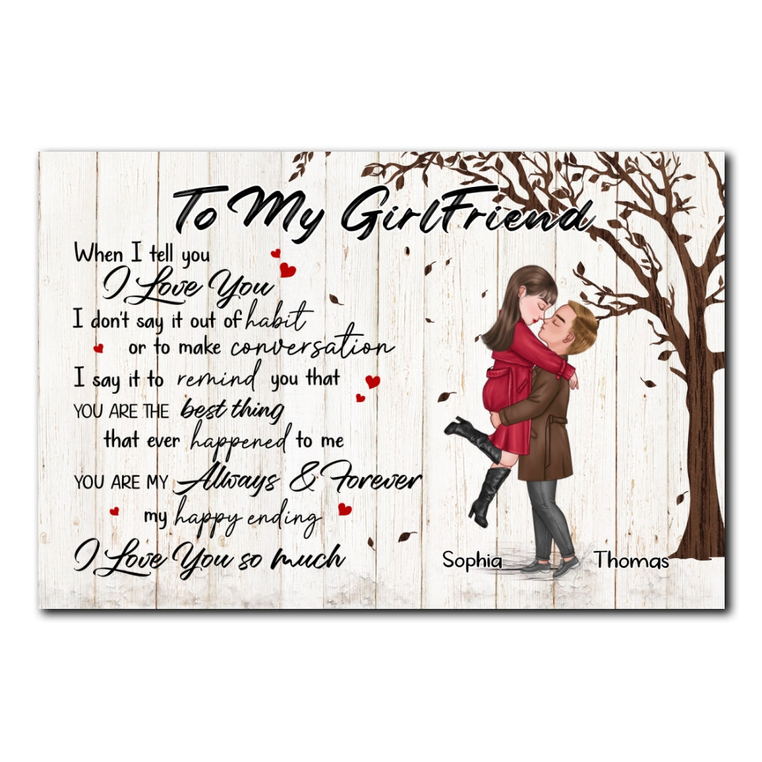 You're My Always And Forever Poster Personalized Gift For Girlfriend